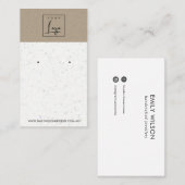 WITTE KRAFT TERRAZZO STUD EARRING DISPLAY CARD VISITEKAARTJE (Voorkant / Achterkant)