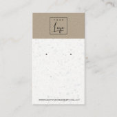 WITTE KRAFT TERRAZZO STUD EARRING DISPLAY CARD VISITEKAARTJE (Voorkant)