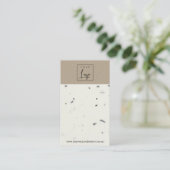 WITTE KRAFT TERRAZZO STUD EARRING DISPLAY CARD VISITEKAARTJE (Staand voorkant)