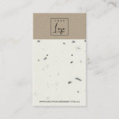 WITTE KRAFT TERRAZZO STUD EARRING DISPLAY CARD VISITEKAARTJE (Voorkant)