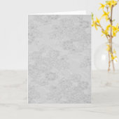 Witte kralen kant vrouwelijke bruiloft Kaart (Gele Bloem)