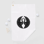 witte kranen golfhanddoek (Insitu)