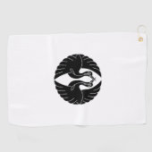 witte kranen golfhanddoek (Horizontaal)