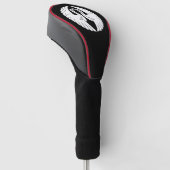witte kranen golfheadcover (Schuin)