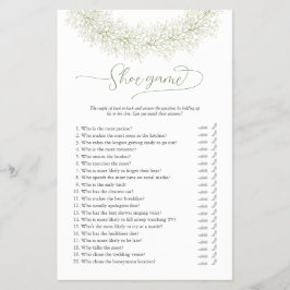 Witte Krans Schoen Bruidsbruiloft Spel Flyer