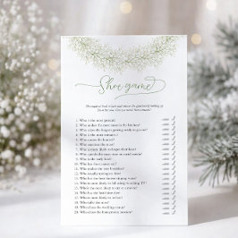 Witte Krans Schoen Bruidsdouche Spel Flyer