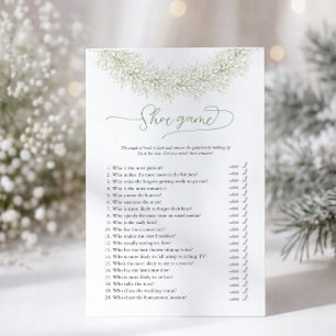 Witte Krans Schoen Bruidsfeest Spel Flyer