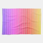 Witte krijtstreep gekleurd theedoek (Horizontaal)