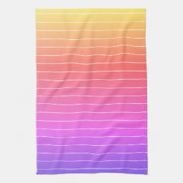 Witte krijtstreep gekleurd theedoek