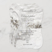 Witte kristal diamant bruiden jurk bruiloft kaart