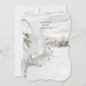 Witte kristal diamant bruiden jurk bruiloft kaart