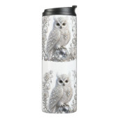 Witte Kristallen Parel Uil Thermosbeker (Gedraaid links)