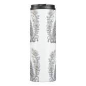 Witte Kristallen Parel Uil Thermosbeker (Achterkant)