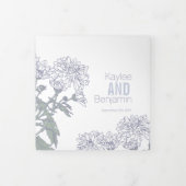 witte-kristallijne bloemtekening drieluik programma (Cover)