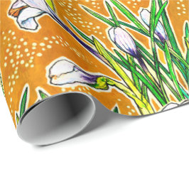 Witte Kroaten Tuinbloemen Botanische Florence Art Cadeaupapier
