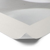 witte kroesbloemen poster (Hoek)