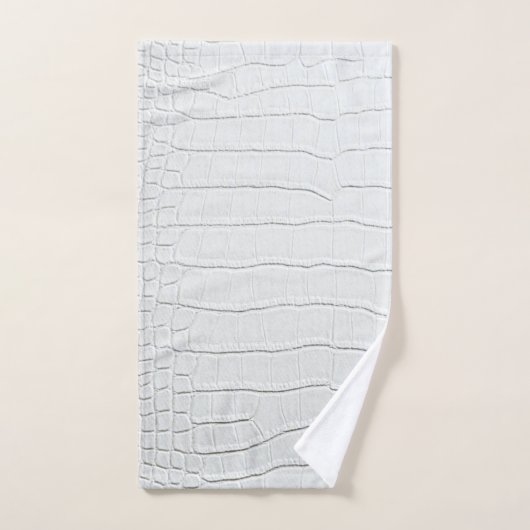 Witte krokodillen Huidafdruk Bad Handdoek (Handdoek)