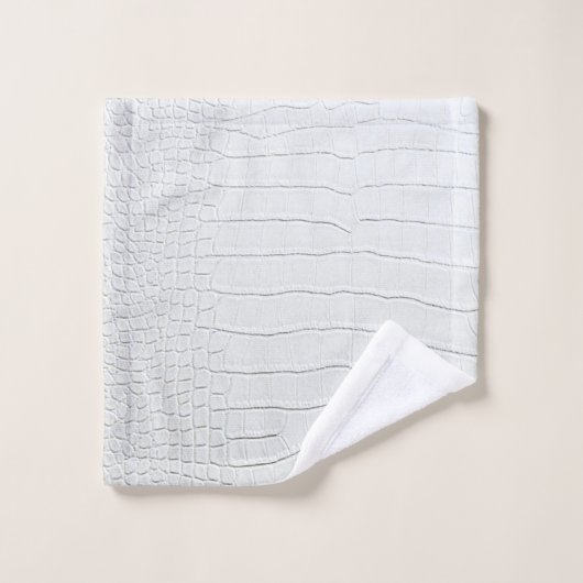 Witte krokodillen Huidafdruk Bad Handdoek (Wasdoekje)