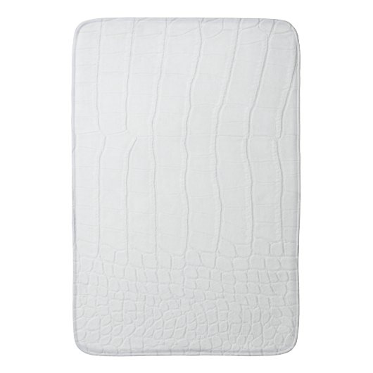 Witte krokodillen Huidafdruk Badmat (Voorkant Verticaal)