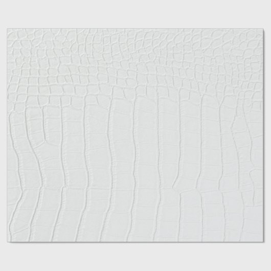 Witte krokodillen Huidafdruk Cadeaupapier (Vlak)