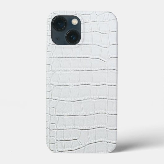 Witte krokodillen Huidafdruk Case-Mate iPhone Case (Achterkant)