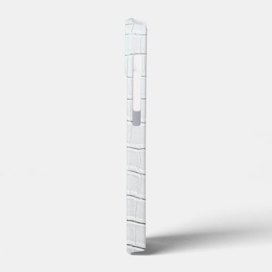 Witte krokodillen Huidafdruk Case-Mate iPhone Case (Achterkant / Links)