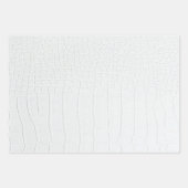 Witte krokodillen Huidafdruk Inpakpapier Vel (Voorkant)