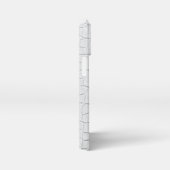 Witte krokodillen Huidafdruk iPhone Hoesje (Rechterkant)