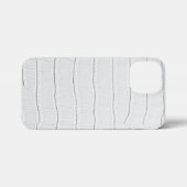 Witte krokodillen Huidafdruk iPhone Hoesje (Achterkant horizontaal)