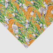 Witte krokodillen Tuinbloem Boskanaalgeel Tissuepapier (Detail)