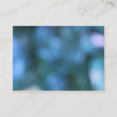 Witte Kromme over Blauw Afbeelding; Uniek Ontwerp Visitekaartje (Achterkant)