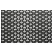 Witte kroonmonogram op maat stof (Yard (91,4 cm))