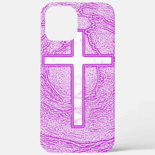 WITTE KROS, AANGEZIEN IN PINK Case-Mate iPhone CASE (Achterkant)