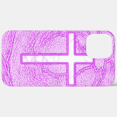 WITTE KROS, AANGEZIEN IN PINK Case-Mate iPhone CASE (Achterkant (horizontaal))