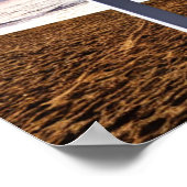 Witte kruis bij het strand Poster (Hoek)