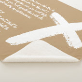 Witte Kruis Christelijke Healing Prayer Shawl Sherpa Deken (3/4)