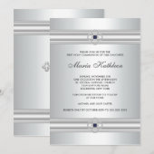 Witte Kruis Diamanten Meisjes Witte Eerste Communi Kaart (Voorkant / Achterkant)