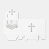 Witte Kruis Eerste Communie Bedankdoosjes (Uitgevouwen)