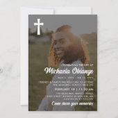 Witte Kruis Foto Vieren van het leven Kaart (Voorkant)