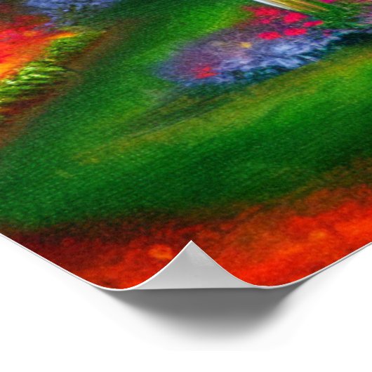 Witte kruis in een tuin bij het Poster van 's nach (Hoek)