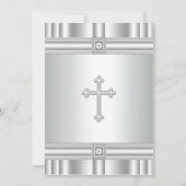 Witte Kruis Jongen of Meisje doop uitnodiging (Achterkant)