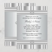 Witte Kruis Jongen of Meisje doop uitnodiging (Voorkant / Achterkant)