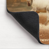 Witte kruising van wilde paarden - Gepersonaliseer Muismat (Hoek)