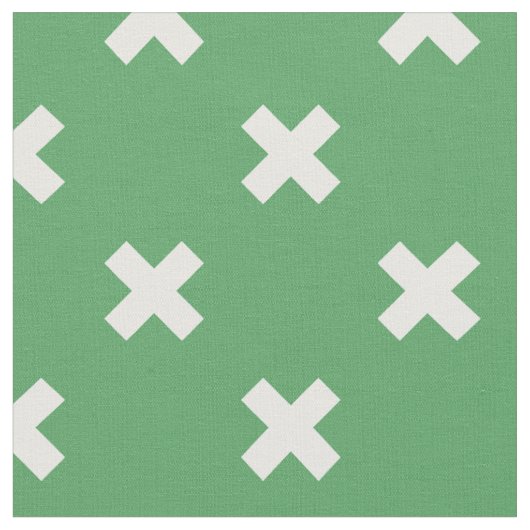 Witte kruisstiften op groen stof (Close Up)