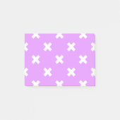 Witte kruisstiften op lila post-it® notes (Voorkant)