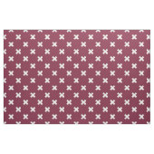 Witte kruisstiften op moerbei stof (Fat Quarter)