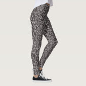 Witte krullen op grijze leggings (Rechts)