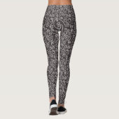 Witte krullen op grijze leggings (Achterkant)