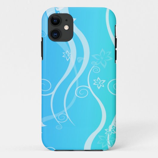 Witte krullen op zee iPhone 6 hoesje (Achterkant)