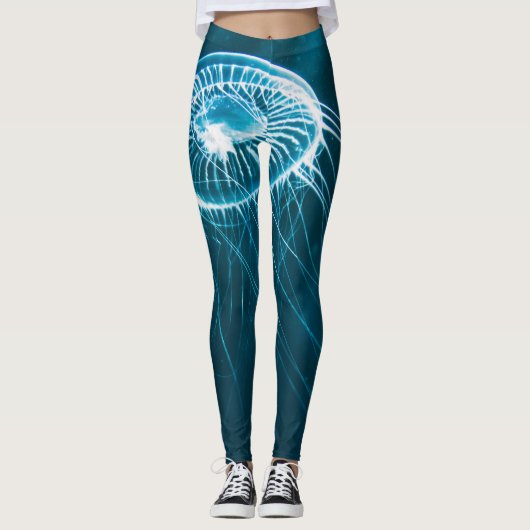 Witte kwallen leggings (Voorkant)